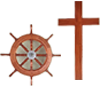 Anchor and cross logo